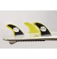 Kiele Feather Gfk Fins Yellow & Black