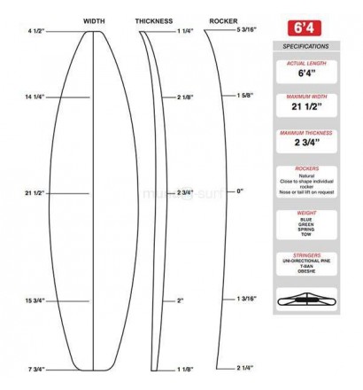 Tabla de surf - Ocean Storm 5'6'' Series Sanchez white