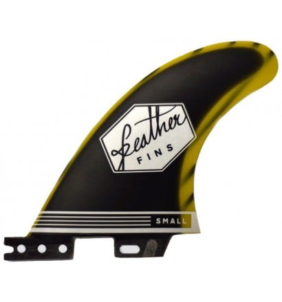 Quilhas surf Feather Fins Fiberglass Yellow & Black Click Tab