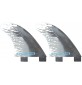 Ailerons de surf FCS PC Quad Rear