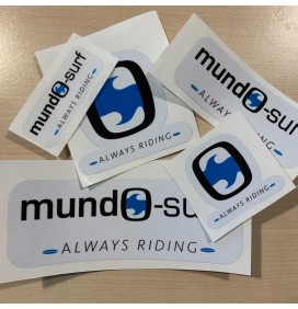 Mundo-Surf stickers white background