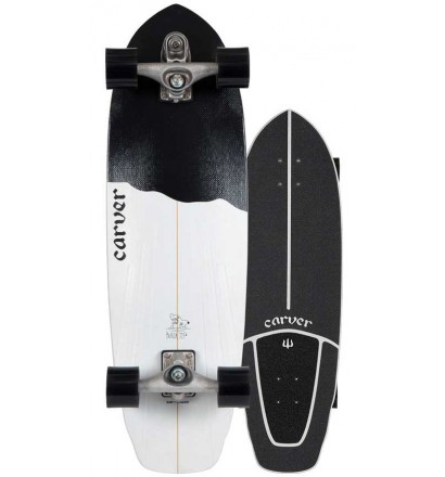 Planche de surfskate Carver Black Tip 32,5'' C7