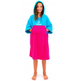 Poncho Junior Surf Logic Cyan & Pink