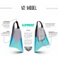 Pinne Bodyboard Pride Vulcan V2 Blu/Grigio