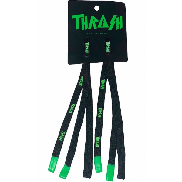 Imagén: Sujeta aletas Thrash Fin Laces Black/Green