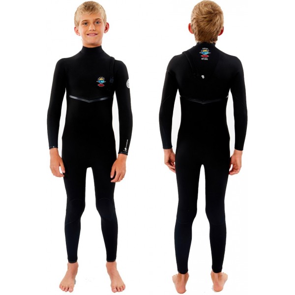 Imagén: Combinaison Rip Curl Flash-Bomb 4/3mm Zip-Free  Junior Black