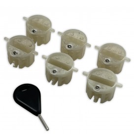 Set of 6 Eurofin Plugs