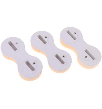 set of 3 Plugs M-Fins Dual Tab