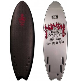 Prancha de surf softboard Ocean & Earth Bat Outta Hell EZI-Rider 5'6 Quad