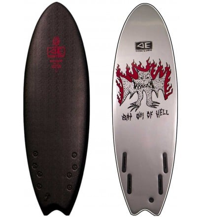 Tavola da surf softboard Ocean & Earth Bat Outta Hell EZI-Rider 5'6 Quad