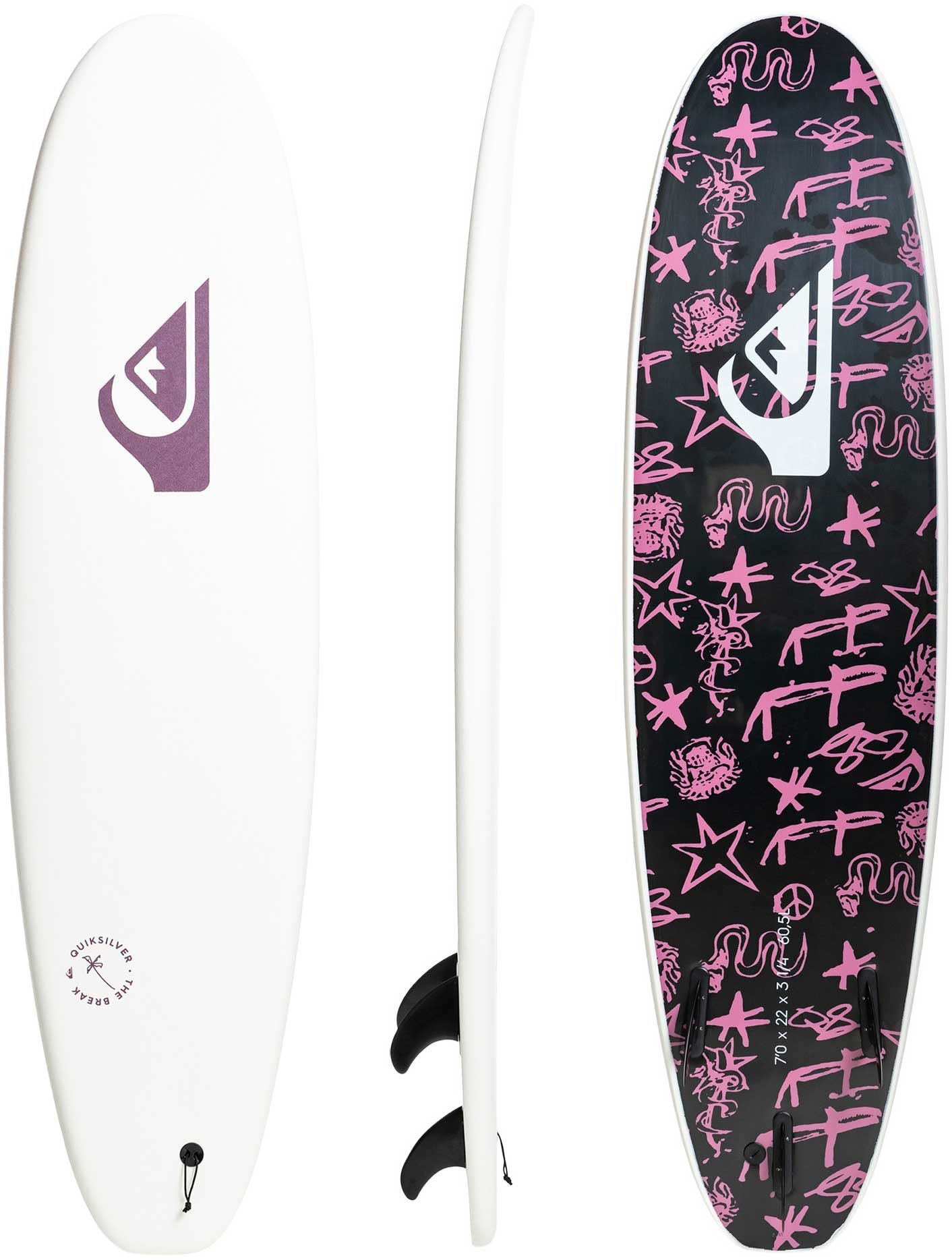 quiksilver foam surfboard