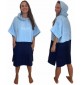 Mundo-surf Womens Bicolor Poncho