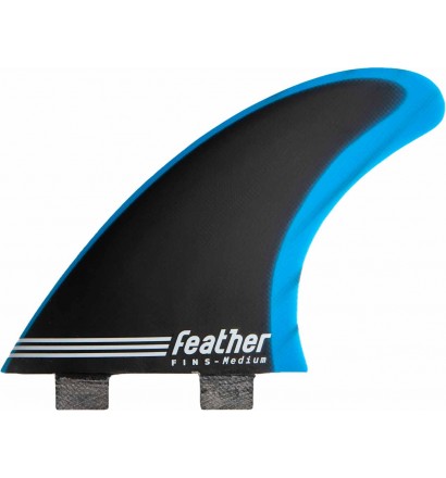 Dérives de surf Feather Fins Fiberglass Blue & Black