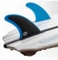 Dérives de surf Feather Fins Fiberglass Blue & Black