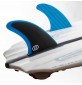 Surfboard fins Feather Fiberglass Blue & Black