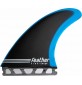 Dérives de surf Feather Fins Fiberglass Blue & Black