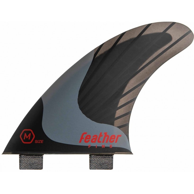 Dérive surf Feather Fins Superlight Black