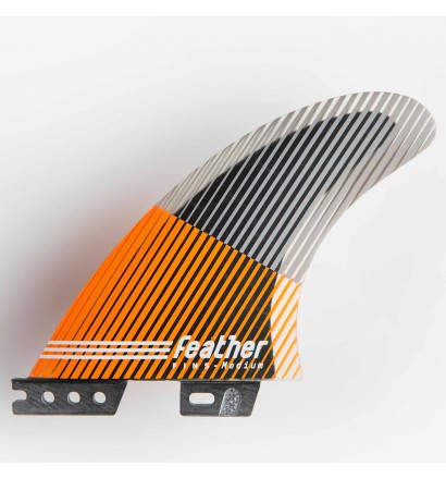 Ailerons de surf Feather Fins Ultralight Black Hexa Core