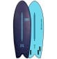 Planche de surf softboard Ocean & Earth Flying Fish EZI-Rider 5'8" Quad