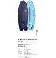 Prancha de surf softboard Ocean & Earth EZI-Rider Flying Fish EZI-Rider 5'8" Quad