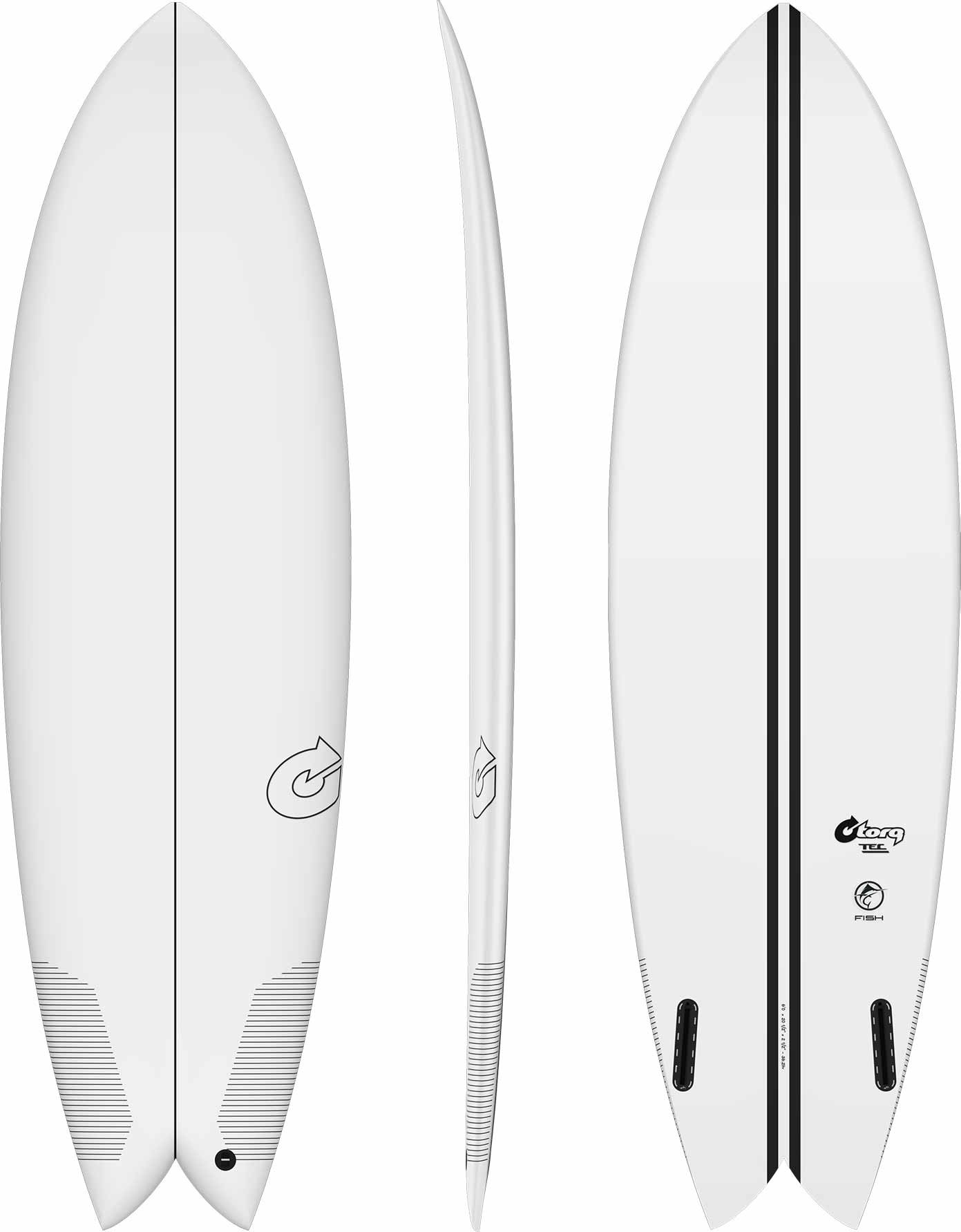 Surfboard Torq Fish Twin TEC