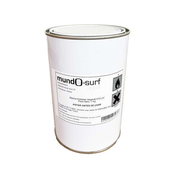 H72-UV Hegardt polyester resin- 1Kg