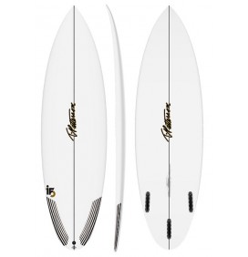 BLACK LONGBOARD WITH CELINE WHITE LOGO IN RESIN AND FIBERGLASS - BLACK /  WHITE