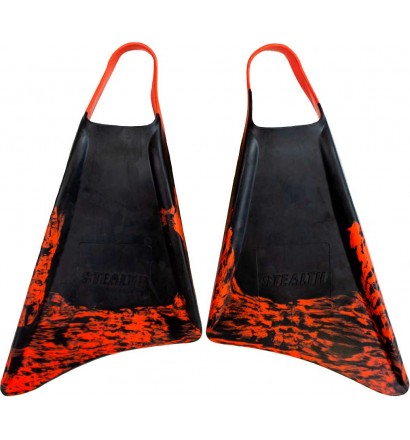 Aletas de bodyboard Stealth S1 Black/Orange