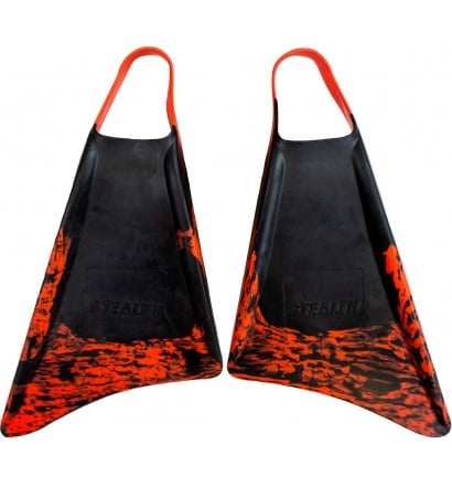 Stealth S1 Bodyboard Fins Black/Orange