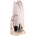 Étagère verticale Surflogic Wooden Free standing surfboard rack