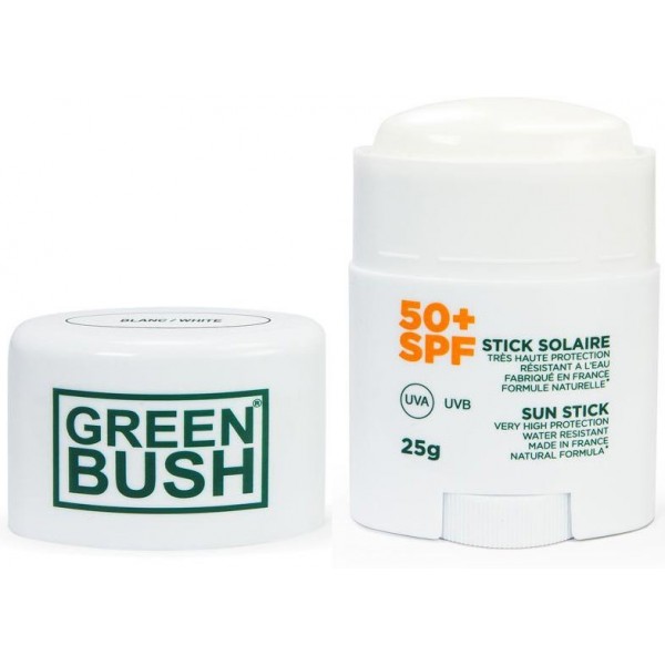 Imagén: Stick solar Green Bush SPF 50 White