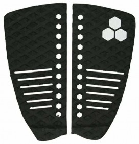 Grip pads surf Channel Island Mixed Groove 2 pieces Flat Pad Black