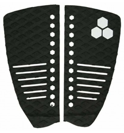 Grip de surf Channel Island Mixed Groove 2 pieces Flat Pad Black