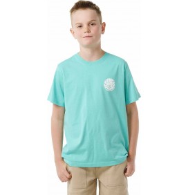 T-Shirt Rip Curl WETSUIT ICON TEE ­KIDS Acqua