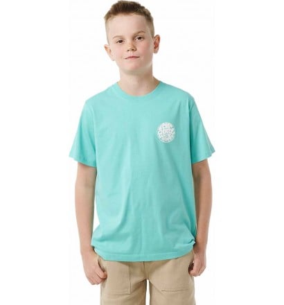 Camisa Rip Curl WETSUIT ICON TEE ­KIDS Acqua