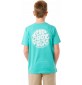 Camisa Rip Curl WETSUIT ICON TEE ­KIDS Acqua