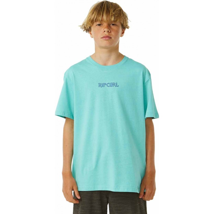 Camiseta Rip Curl LOST ISLANDS ART TEE ­BOYS Acqua