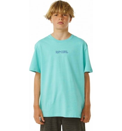 Rip Curl T-Shirt LOST ISLANDS ART TEE ­BOYS Acqua