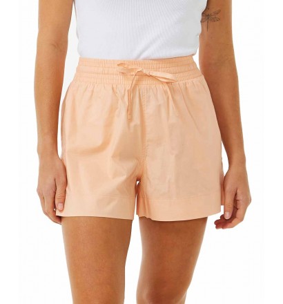 Pantalon corto Rip Curl POPLIN CRUSHIN WALK SHORT BRIGHT PEACH