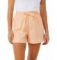 Rip Curl short POPLIN CRUSHIN WALK SHORT BRIGHT PEACH