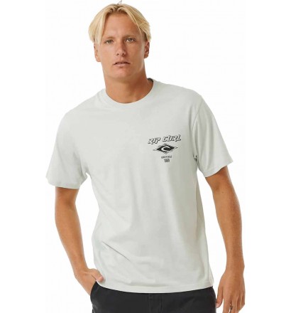 Camisa Rip Curl FADE OUT ICON TEE LIGHT GREEN