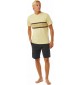 Camisa Rip Curl SURF REVIVAL STRIPE TEE VINTAGE YELLOW