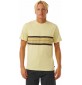 Camisa Rip Curl SURF REVIVAL STRIPE TEE VINTAGE YELLOW