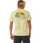 Camisa Rip Curl KEEP ON TRUCKING TEE VINTAGE YELLOW