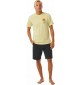 Camisa Rip Curl KEEP ON TRUCKING TEE VINTAGE YELLOW