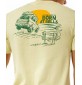 Camisa Rip Curl KEEP ON TRUCKING TEE VINTAGE YELLOW