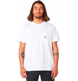 Camisa Rip Curl SURF PARADISE BADGE TEE WHITE