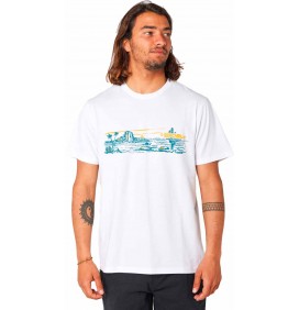 Camiseta Rip Curl PARADISE LAND TEE White