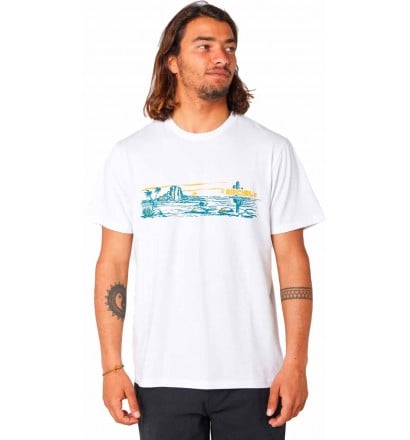 Camisa Rip Curl PARADISE LAND TEE White