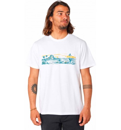 Camiseta Rip Curl PARADISE LAND TEE White